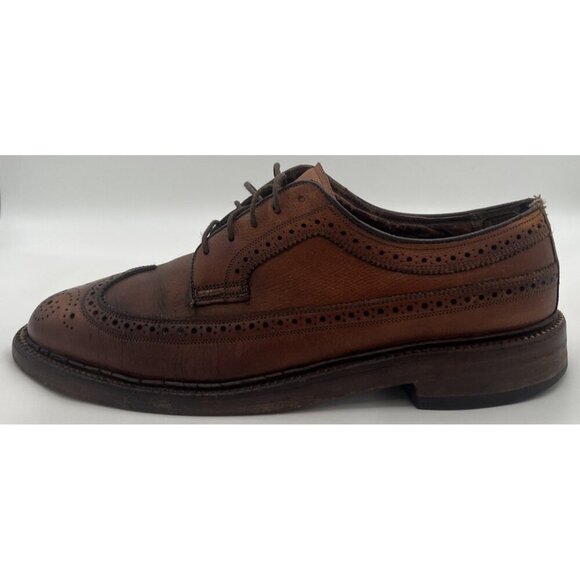 Vintage Florsheim Royal Imperial 93602 Longwing Wingtip Dress Shoes Men’s 8C main image 5